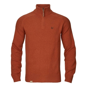 Image of Harkila Vincent Merino Half Zip Pullover - Bombay Brown