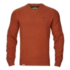 Image of Harkila Vincent Merino V-Neck Pullover - Bombay Brown
