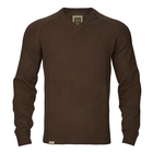 Image of Harkila Vincent Merino V-Neck Pullover - Demitasse Brown