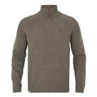 Image of Harkila Vincent Merino Half Zip Pullover - Dark Sand