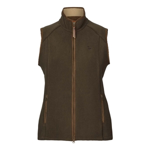 Image of Harkila Womens Sandhem Sherpa Fleece Waistcoat - Willow Green