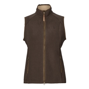 Image of Harkila Womens Sandhem Sherpa Fleece Waistcoat - Demitasse Brown