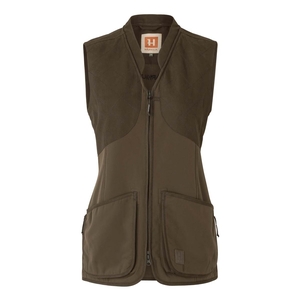 Image of Harkila Womens Skye Shooting Waistcoat - Willow Green/Shadow Brown