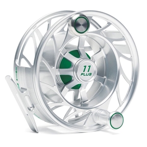 Image of Hatch Finatic 11 Plus Large Arbor Reel - Clear/Green