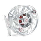 Image of Hatch Finatic 5 Plus Mid Arbor Fly Reel - Clear/Red