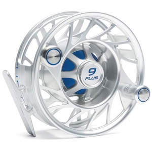Image of Hatch Finatic 9 Plus Mid Arbor Reel - Clear/Blue
