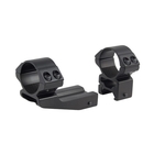 Image of Hawke 2 Piece 30mm HIGH Weaver Mount - Reach Forward 2 inch - Matte Black