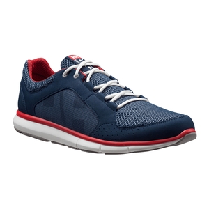 Image of Helly Hansen Ahiga V3 Hydropower Shoes (Men's) - Navy/Flag Red/Off White