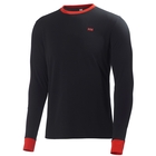 Image of Helly Hansen HH Active Flow Mens Long Sleeve Crew - Black / Alert Red