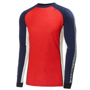 Image of Helly Hansen HH Warm Ice Crew - Alert Red / Evening Blue