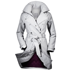 Image of Helly Hansen Welsey Insulated Trench Jacket (Women's) - Light Grey