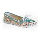 Image of Hey Dude Positano Patterned Canvas Shoe (Women's) - Turquoise