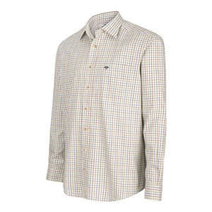 Image of Hoggs of Fife Inverness Cotton Tattersall Shirt - Wine/Blue/Green