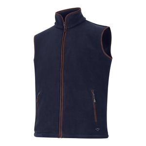 Image of Hoggs of Fife Woodhall Fleece Gilet - Navy