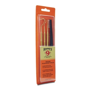 Image of Hoppe's Gun Cleaning Brass Picks (3) and Brush (1)