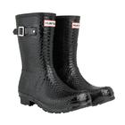 Hunter Carnaby Short Wellington BootsBoa Snake Black