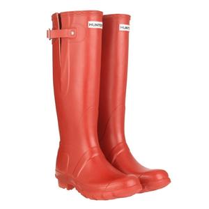 Image of Hunter Original Adjustable Wellington Boots (Unisex) - Red