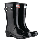 Image of Hunter Original Gloss Short Wellington Boots (Women's) - Black