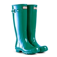 Image of Hunter Original Gloss Wellington Boots - Jewel Green