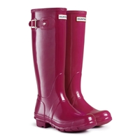 Image of Hunter Original Gloss Wellington Boots - Cranberry