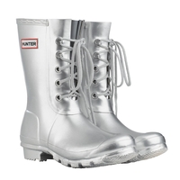 Image of Hunter Original Lace Wellington Boots - Silver