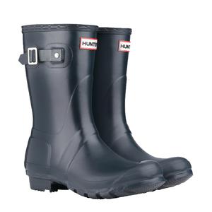 Image of Hunter Original Short Wellington Boots (Unisex) - Navy