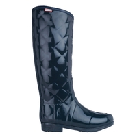 Image of Hunter Regent Savoy Wellington Boots - Navy