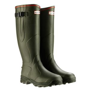 Image of Hunter Balmoral Neoprene Wellington Boots (Unisex) - Dark Olive