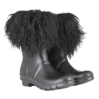 Image of Hunter Clarendon Short Neoprene Wellington Boots - Black