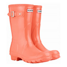 Image of Hunter Original Gloss Short Wellington Boots - Coral