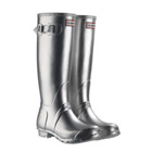 Image of Hunter Original Wellington Boots - Silver Metallic