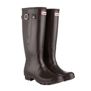 Image of Hunter Original Adjustable Wellington Boots (Unisex) - Chocolate