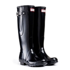 Image of Hunter Original Adjustable Gloss Wellington Boots (Unisex) - Gloss Black