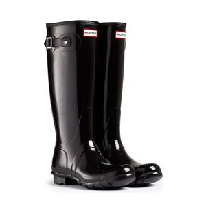 Image of Hunter Original Gloss Wellington Boots (Women's) - Black