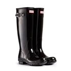 Image of Hunter Original Gloss Wellington Boots (Women's) - Black
