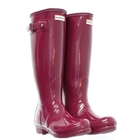 Image of Hunter Original Gloss Wellington Boots (Women's) - Violet