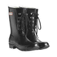 Image of Hunter Original Lace Wellington Boots - Black
