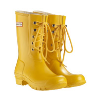 Image of Hunter Original Lace Wellington Boots - Yellow