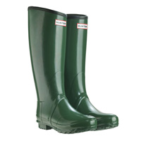 Image of Hunter Regent Ladies Neoprene Wellington Boots - Green