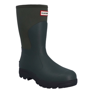 Image of Hunter Unisex Balmoral Neoprene Short Boot - Dark Olive/Black