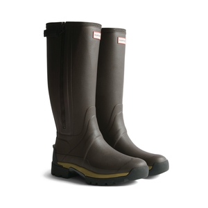 Image of Hunter Women's Balmoral Tall Zip Up NEO Lined Tech Sole Boot - Chocolate Brown