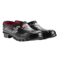 Image of Hunter RHS Clog - Floral Mix Black