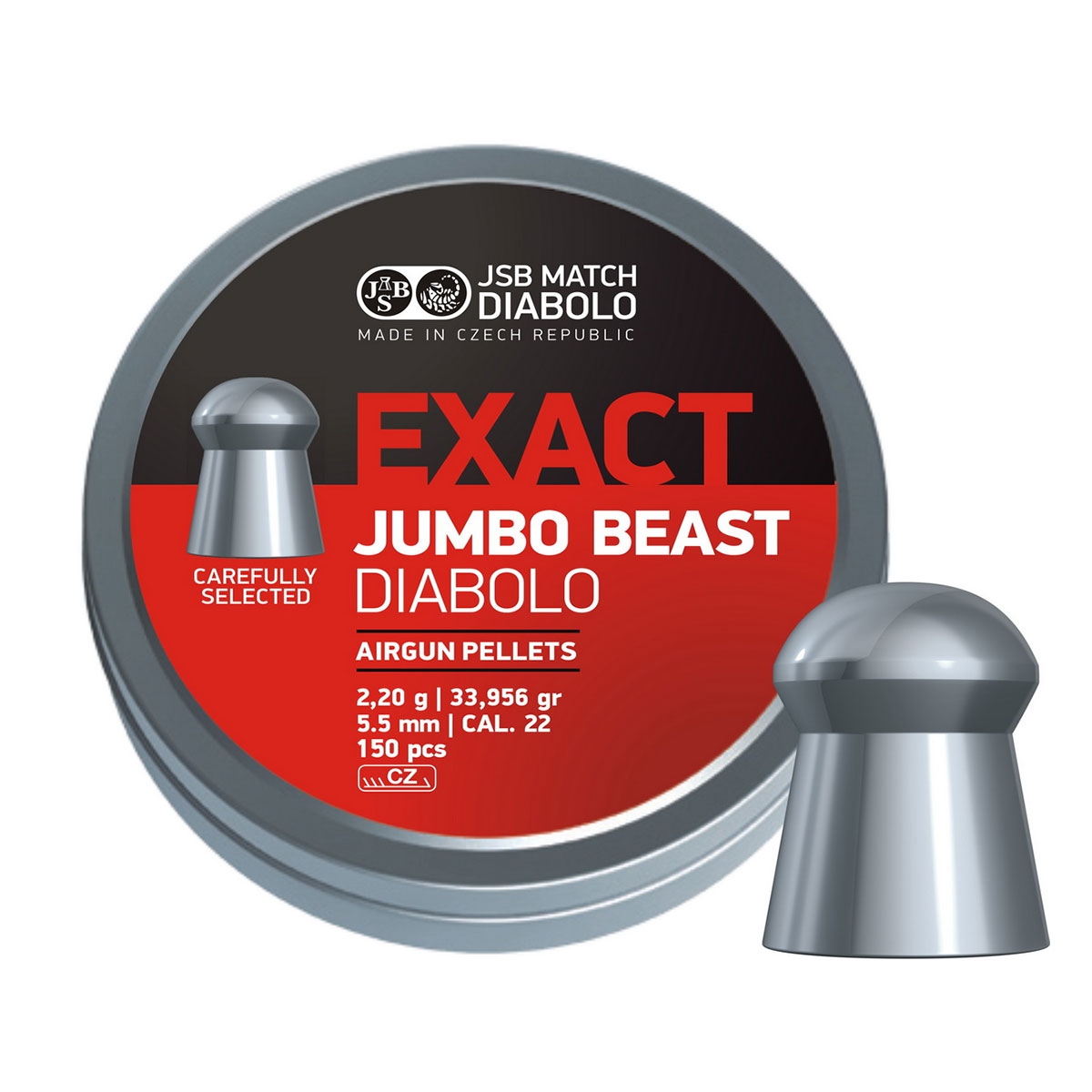 JSB Exact Beast Pellets - .22 x 150 | Uttings.co.uk