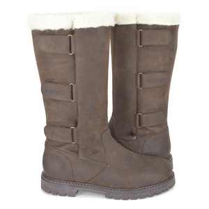 Image of Kanyon Outdoor Wisteria Wool Lined Waterproof Country Boots (Women's) - Brown Leather
