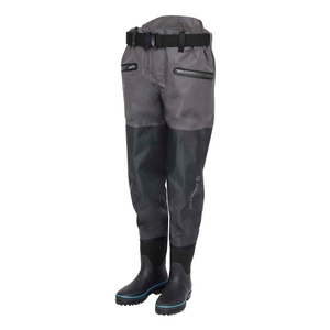 Image of Kinetic X5 Bootfoot Waist Waders - Cleated Sole - Boulder Grey