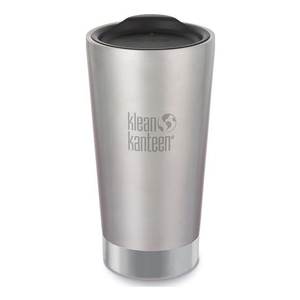 Image of Klean Kanteen Vaccuum Insulated Tumbler - 473ml (16oz) Tumbler Lid - Brushed Stainless