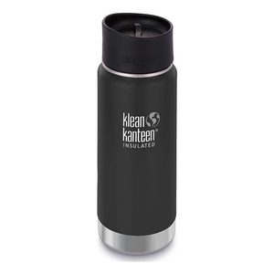 Image of Klean Kanteen WIDE Vacuum Insulated - 473ml (16oz) Cafe Cap 2.0 - Shale Black (Matte)