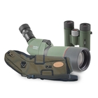 Image of Kowa Compact Garden Kit - TSN 663M Angled Spotting Scope, TE-X9B 20-60x Eyepiece, C-661 Stay-On Case, BD II 8x32 XD Binoculars
