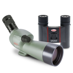 Image of Kowa Ultra Compact Garden Kit - TSN-501 Angled Spotting Scope & SV 8x25 Binoculars