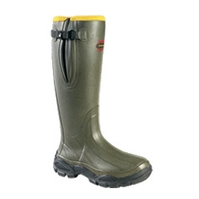 Image of LaCrosse Alphaburly Sport Side Zip 18 Inch Wellington Boot - Green
